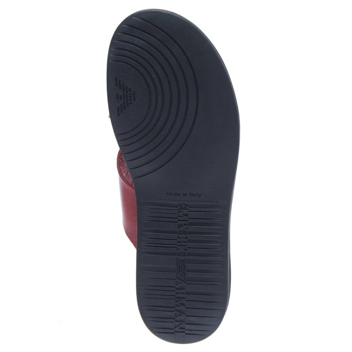 Мужские шлепанцы Armani красные 097-06
