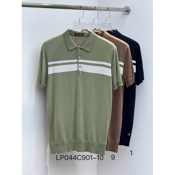 Чоловіча футболка Loro Piana зелена 901-10