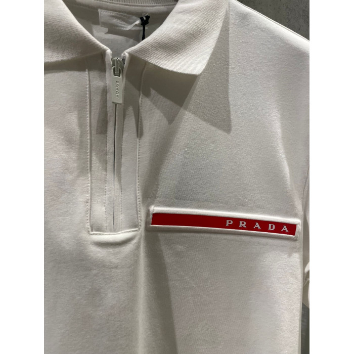 Мужская футболка Prada белая 22-102