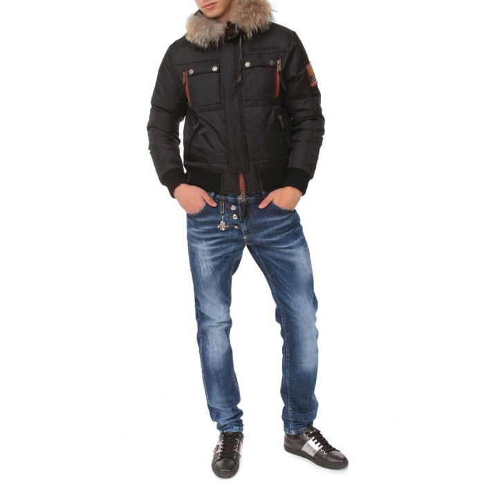 Чоловічий пуховик Dsquared чорний 2103