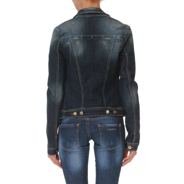 Жіноча джинсова куртка Dsquared синя 3124