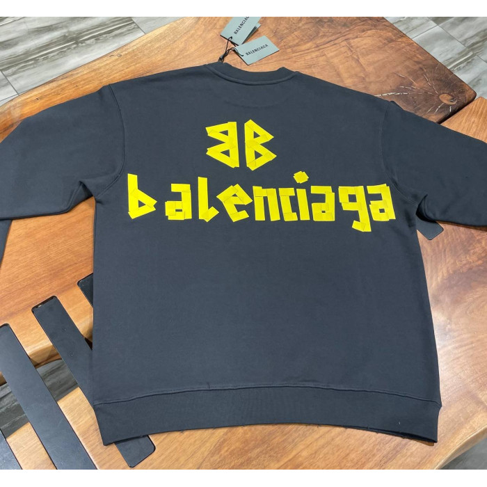Чоловічий світшот Balenciaga сірий 24-109