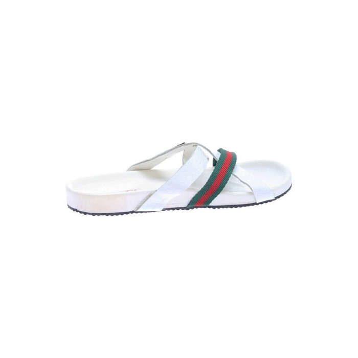Детские шлепанцы Gucci белые 1132-4