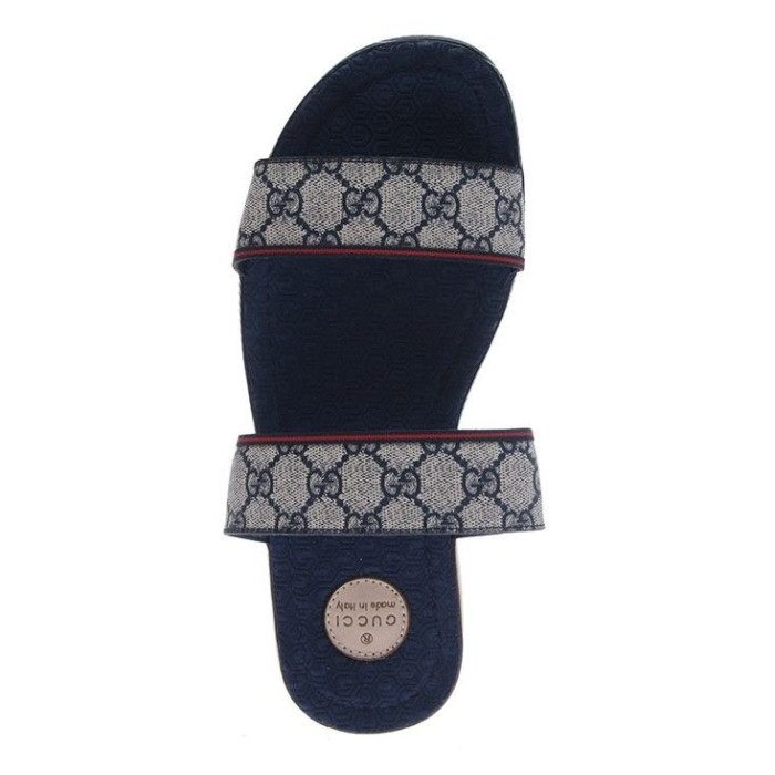 Чоловічі шльопанці Gucci сині 256782