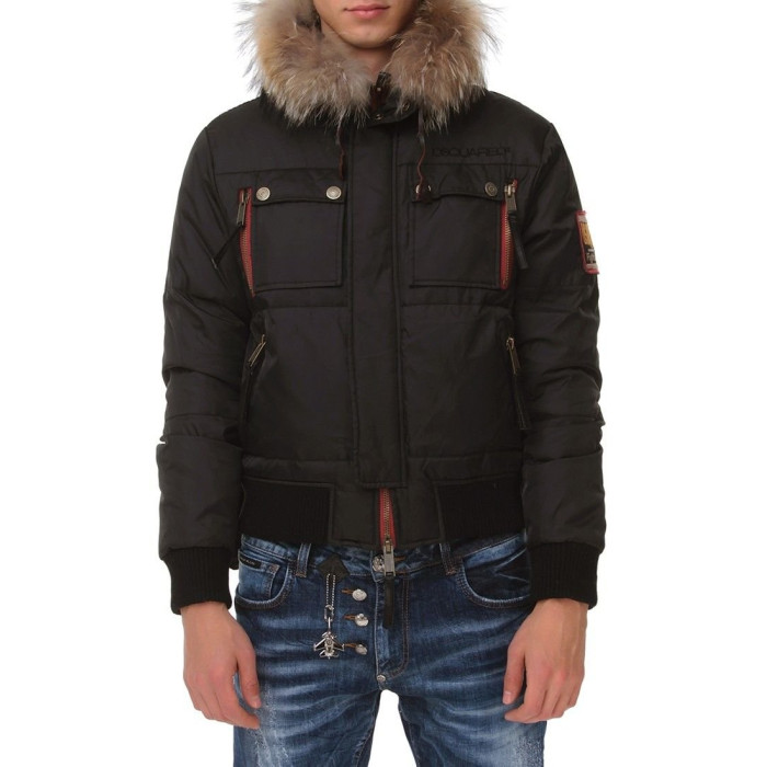 Чоловічий пуховик Dsquared чорний 2103