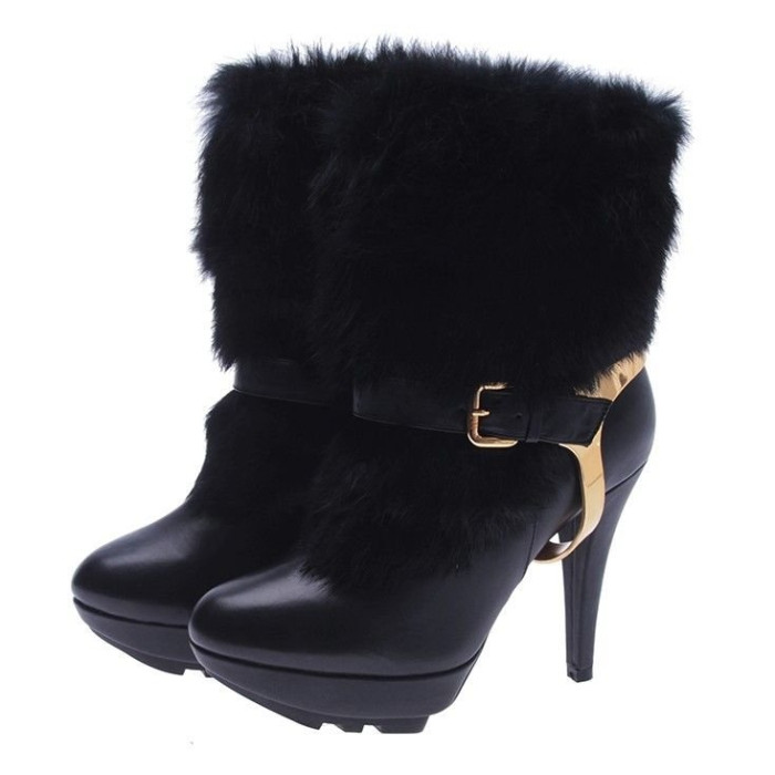 Жіночі ботильйони Prada чорні 801-1