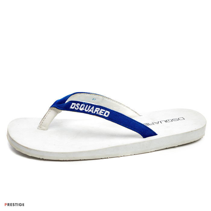 Женские шлепанцы Dsquared синие 3737--