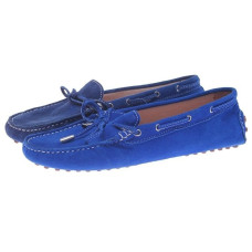 Женские мокасины Tods синие a0301