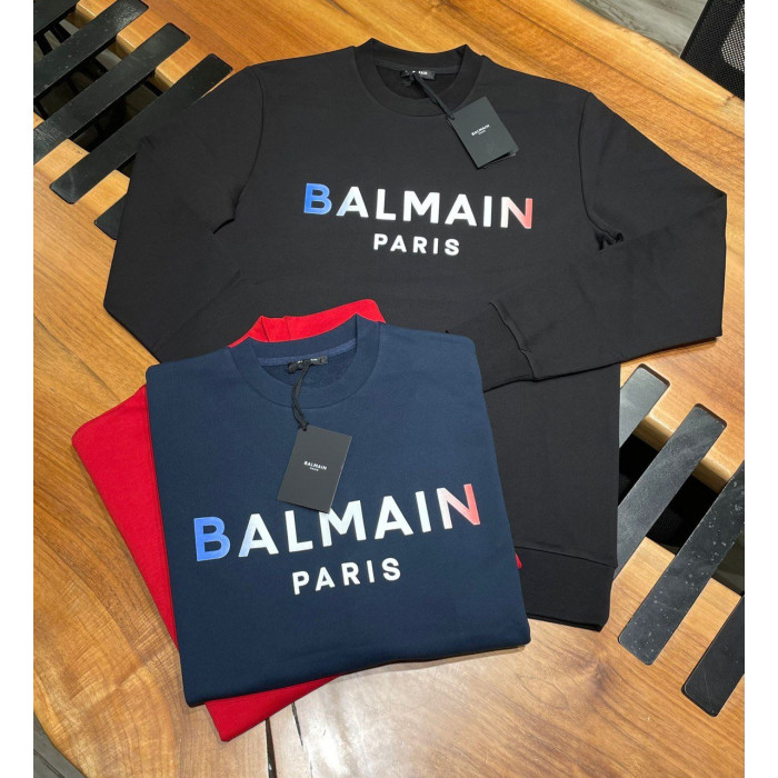 Чоловічий світшот Balmain чорний 22-193