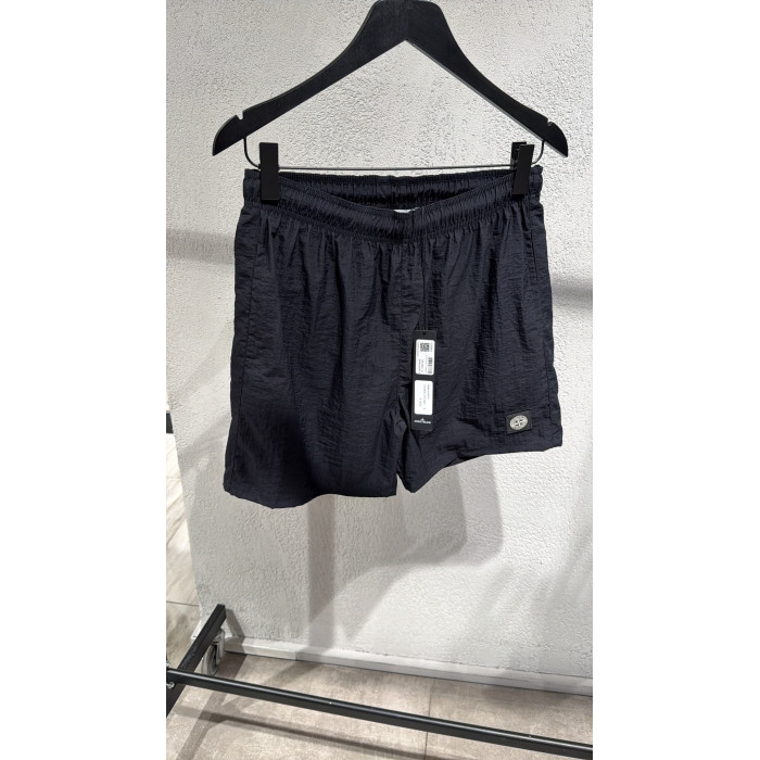 Мужские пляжные шорты Stone Island черные 728