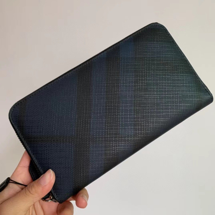 Чоловічий гаманець Burberry синій 360-9