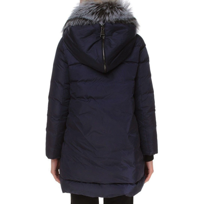 Женский пуховик Moncler синий WT336