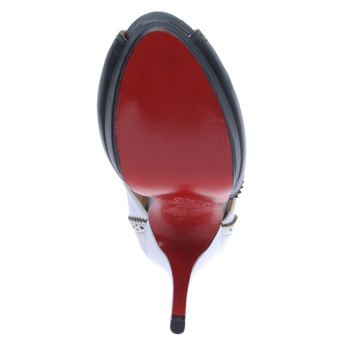 Женские босоножки Louboutin белые 0992-9
