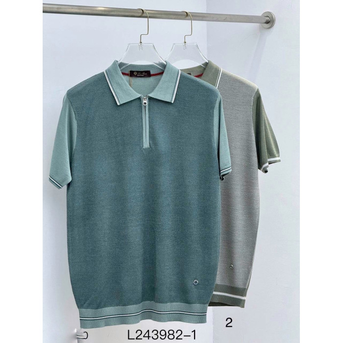 Мужская футболка Loro Piana зеленая 982-1