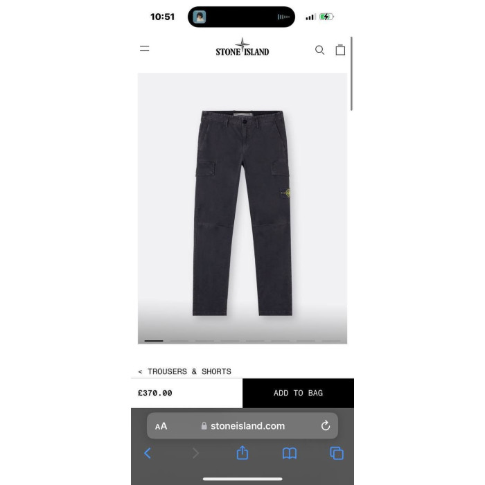 Чоловічі спортивні брюки Stone Island темно-сірі K-014