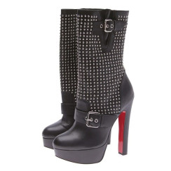 Жіночі ботильйони Louboutin чорні 3686-3-1