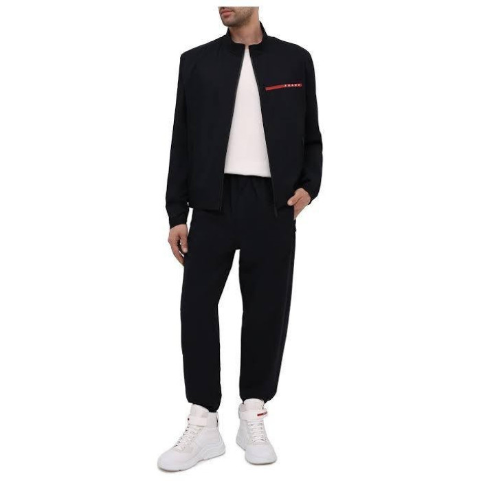 Мужской спортивный костюм Prada черный 22-14