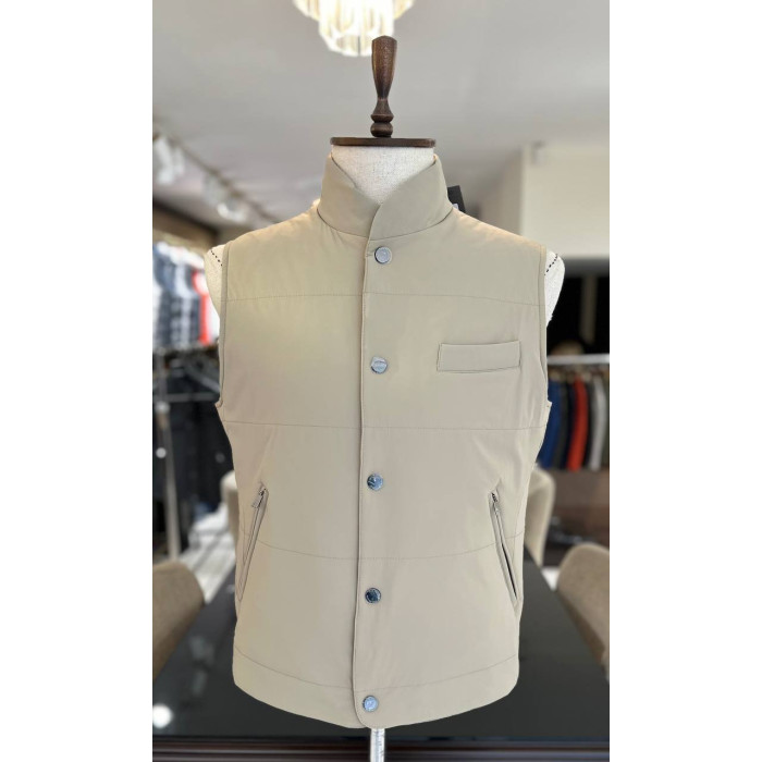 Чоловічий жилет Corneliani бежевий 6002