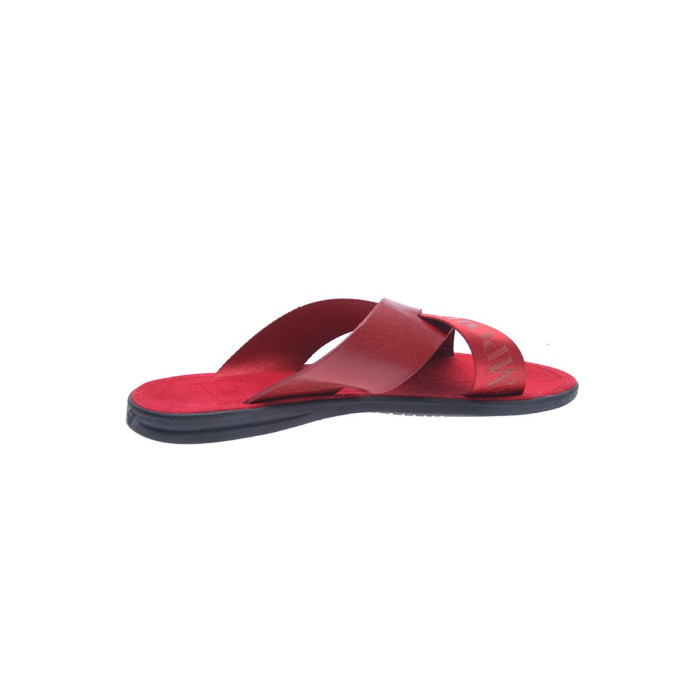 Мужские шлепанцы Armani красные 097-06