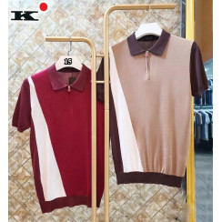 Мужская футболка Kiton бежевая 8027-15
