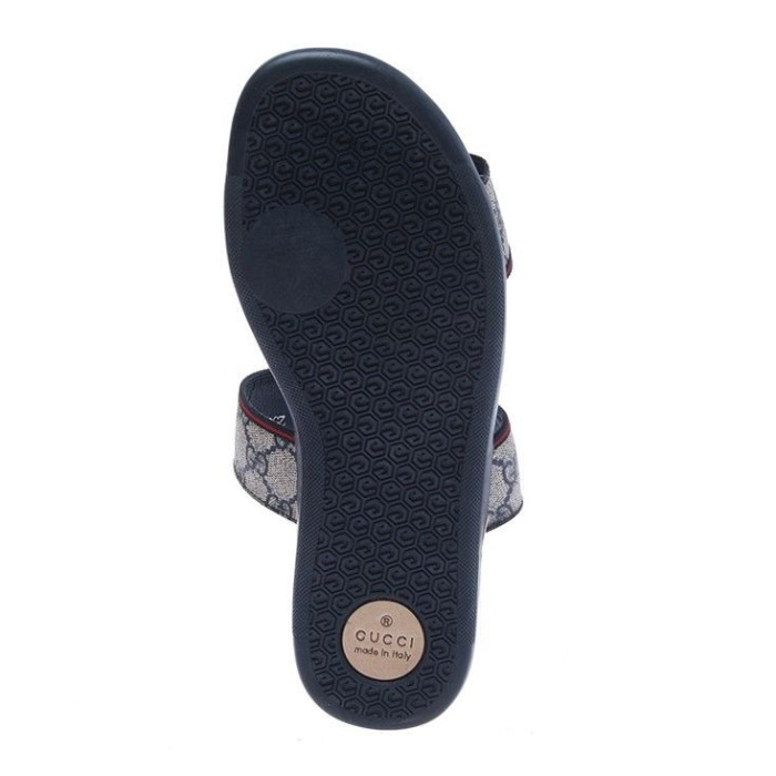Чоловічі шльопанці Gucci сині 256782