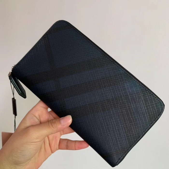 Чоловічий гаманець Burberry синій 360-9