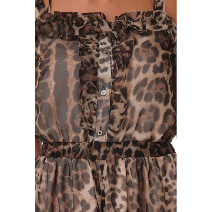 Жіночий комбінезон Dolce&Gabbana коричневий -2176