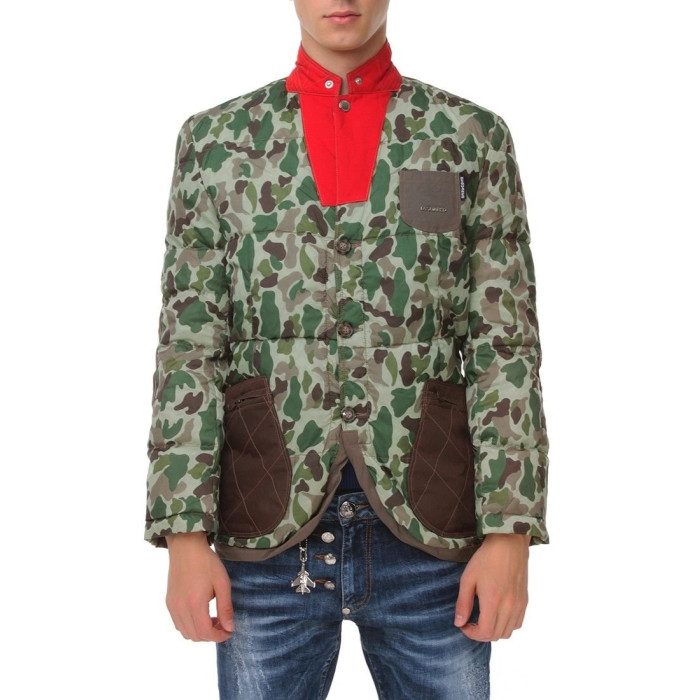 Чоловічий пуховик Dsquared зелений 1021
