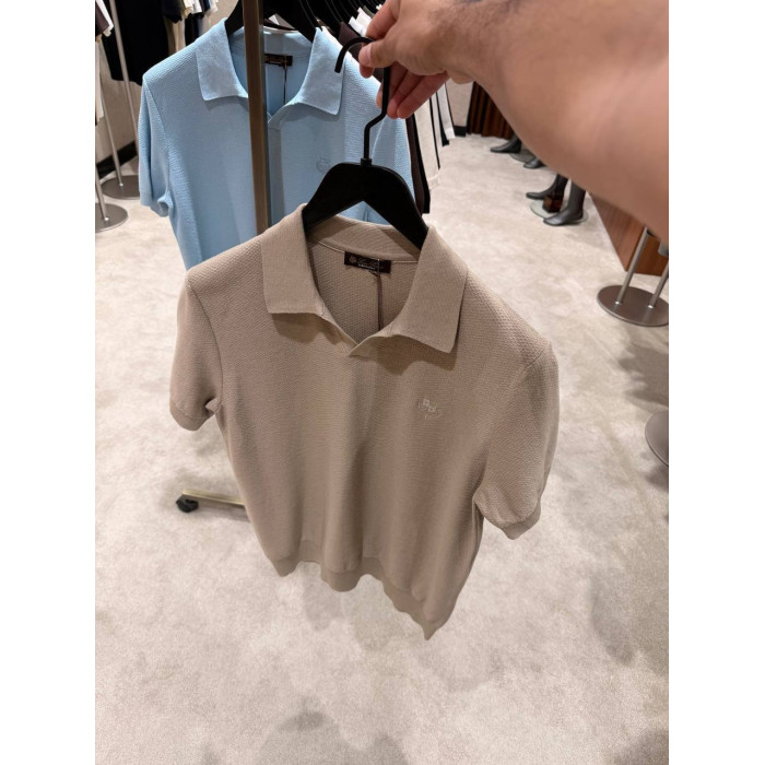 Мужская футболка Loro Piana бежевая y-066