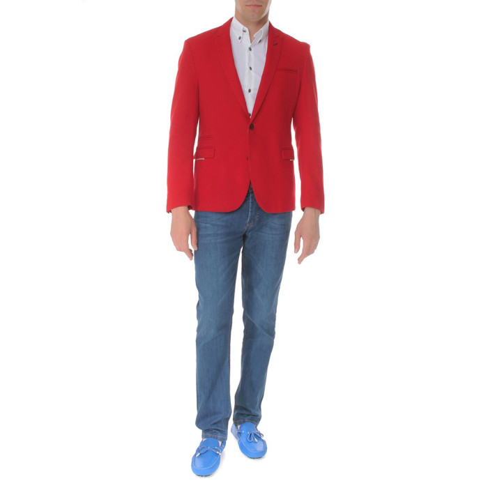 Мужской пиджак Zara красный 5444