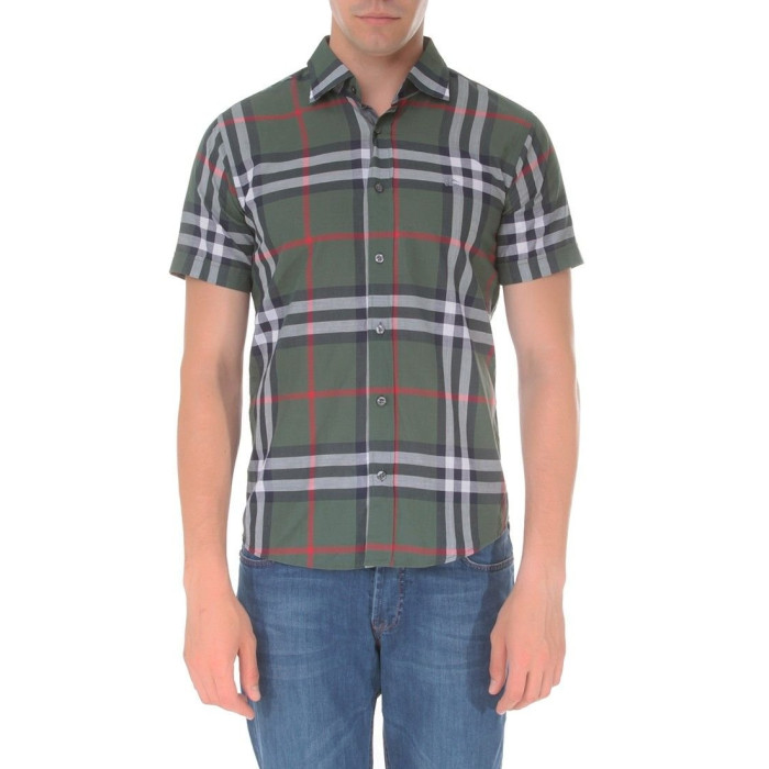 Мужская футболка Burberry зеленая 574-01