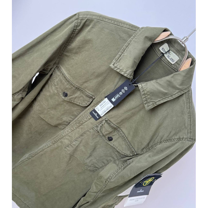 Чоловіча вітровка Stone Island зелена 24235