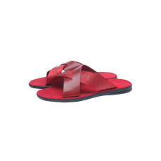 Мужские шлепанцы Armani красные 097-06