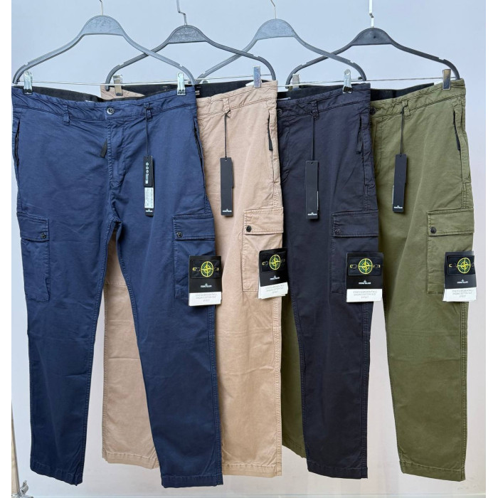 Мужские спортивные брюки Stone Island зеленые 24009