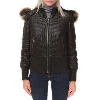 Жіноча шкіряна куртка Philipp Plein чорна 9264