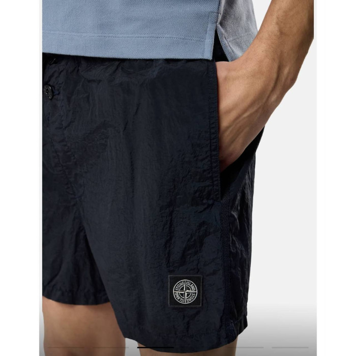Мужские пляжные шорты Stone Island черные 728