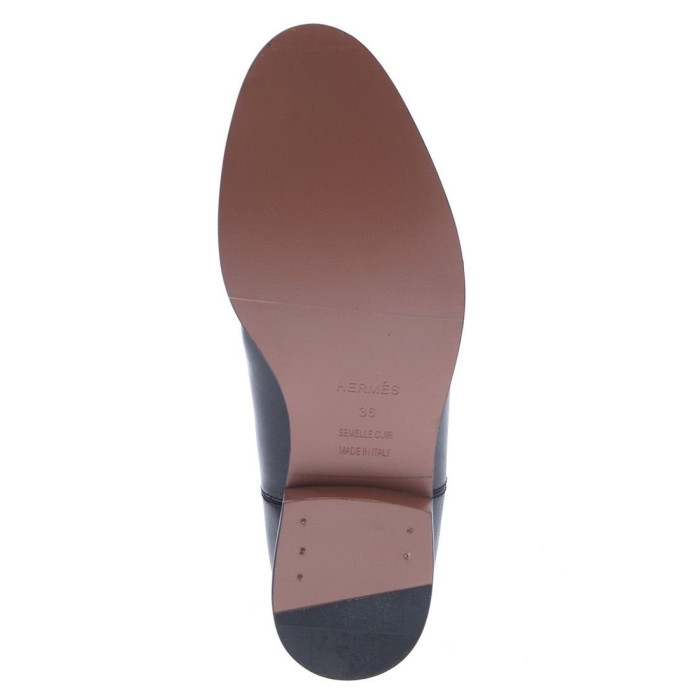 Жіночі чоботи Hermes чорні 9075-1