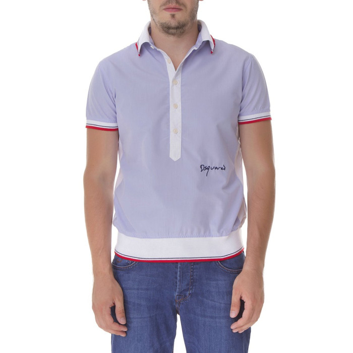 Чоловіча футболка Dsquared блакитна 0042