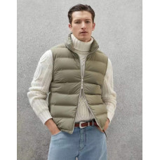 Мужской жилет Brunello Cucinelli зеленый 6969