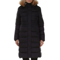 Жіночий пуховик Moncler темно-синій 8262
