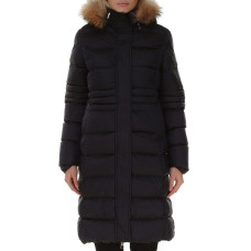 Женский пуховик Moncler темно-синий 8262