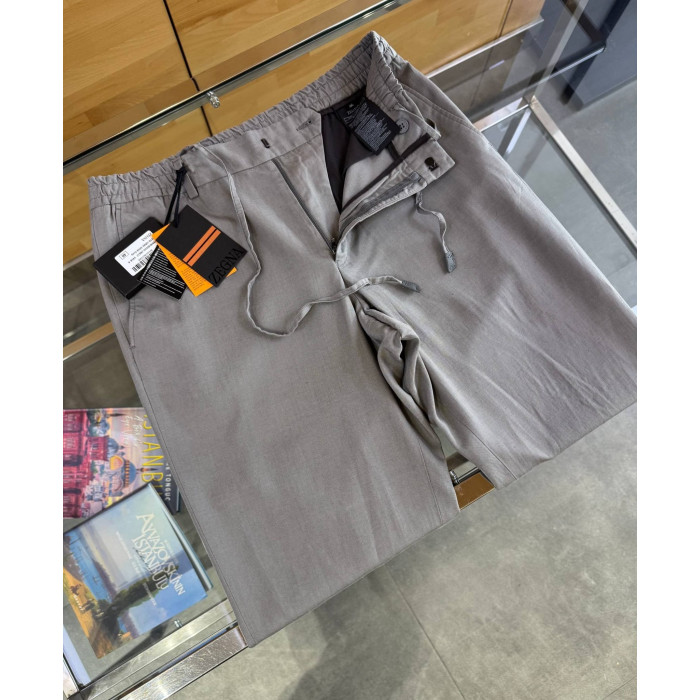 Мужские брюки Zegna серые 3458-7
