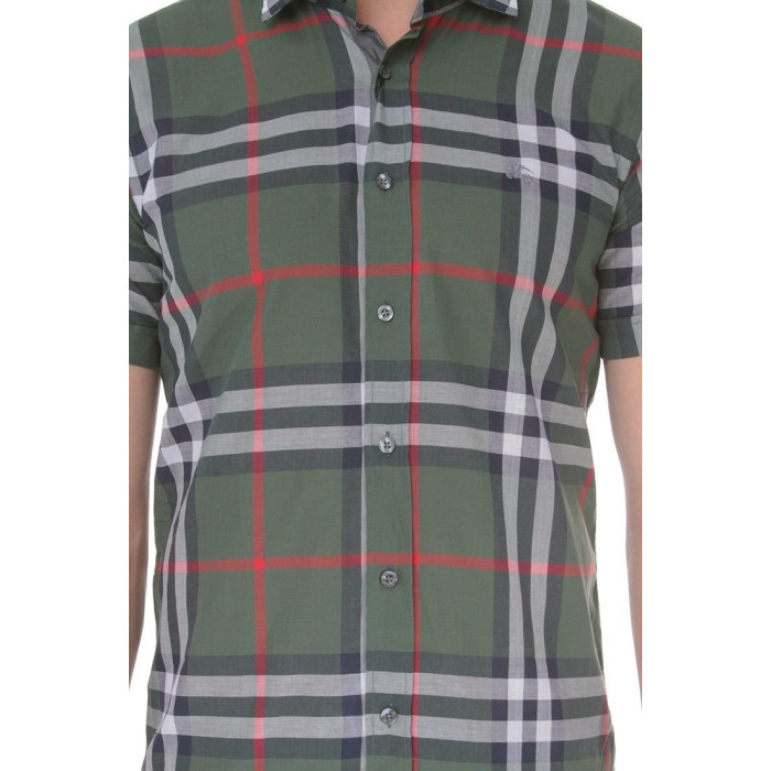 Мужская футболка Burberry зеленая 574-01