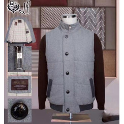 Мужской жилет Loro Piana серый 2206-1