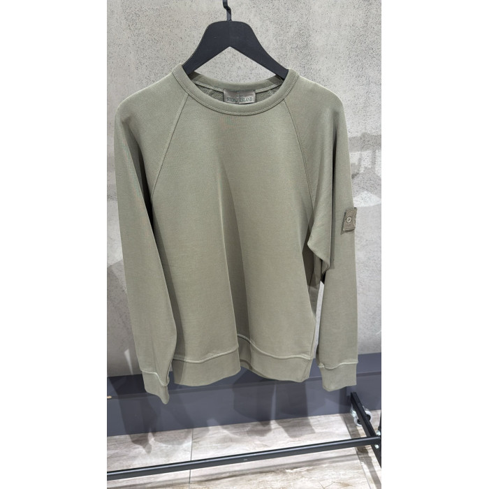 Мужской свитшот Stone Island зеленый 24-13