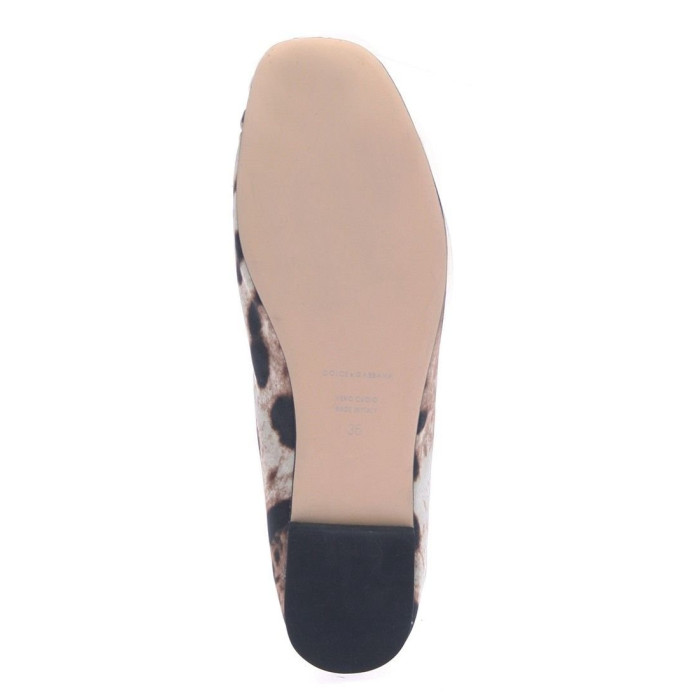 Жіночі балетки Dolce&Gabbana коричневі 373-6