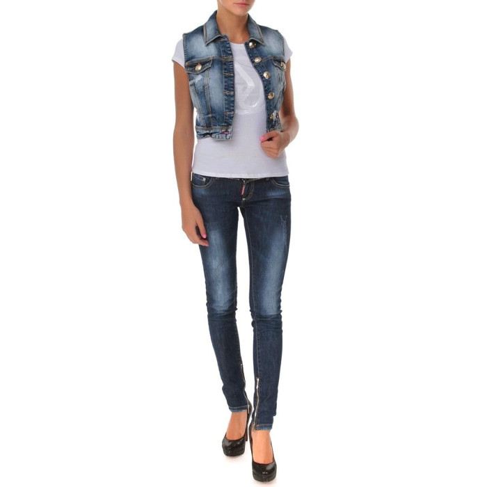 Женский жилет Philipp Plein синий 652