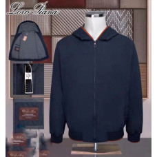 Мужская ветровка Loro Piana синяя 1705-5