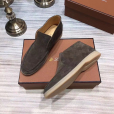 Мужские сапоги Loro Piana коричневые LP09