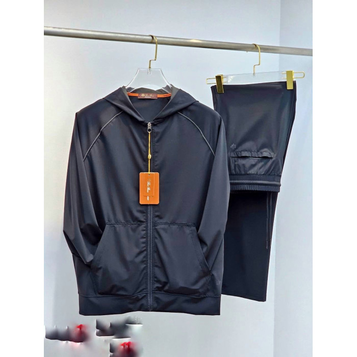 Мужской спортивный костюм Loro Piana черный 846-28
